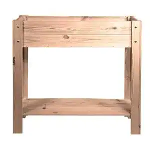 Hochbeet (Balkon) mgc24 ® Hochbeet – Kiefernholz Dunkelbraun