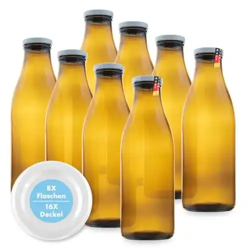 Milchflasche flaschenbauer.de Flaschenbauer – 8 n 1 Liter