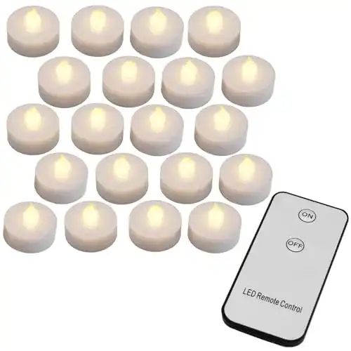 LED-Teelichter mit Fernbedienung Monzana 20 LED warmweiß