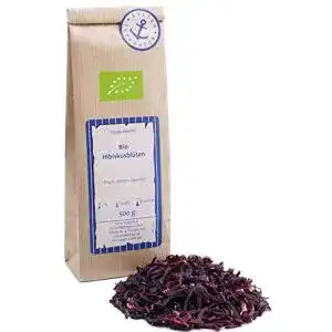 Hibiskustee Sylter Teekontor Bio Hibiskus 500g ganze getrocknet