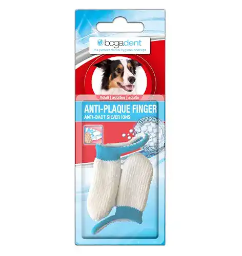 Hundezahnbürste Bogadent UBO0704 Anti-Plaque Finger, 2 Stück