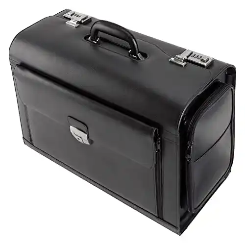 Pilotenkoffer ALASSIO 45057 – VERONA, aus hochwertigem Leder