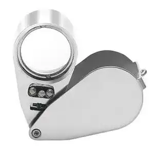 Juwelierlupe Powcan 40X25mm Juwelier Lupe LED beleuchtet