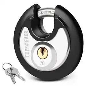 Diskusschloss Tuff4ever 70mm Vorhängeschloss mit Edelstahl