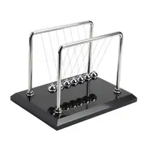 Newton-Pendel CERROPI Newton Cradle mit 7 Kugeln, 25cm