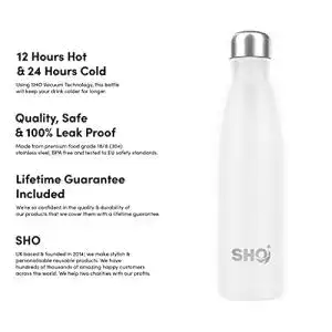 Edelstahl-Trinkflasche SHO Bottle, Vakuumisoliert, Doppelwandig