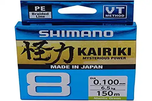 Die beste 8-fach geflochtene Schnur SHIMANO Line Kairiki 8, 150 m, 0,06 mm, 5,3 2026 Test Bestseller 8-fach geflochtene Schnur SHIMANO Line Kairiki 8, 150 m, 0,06 mm, 5,3