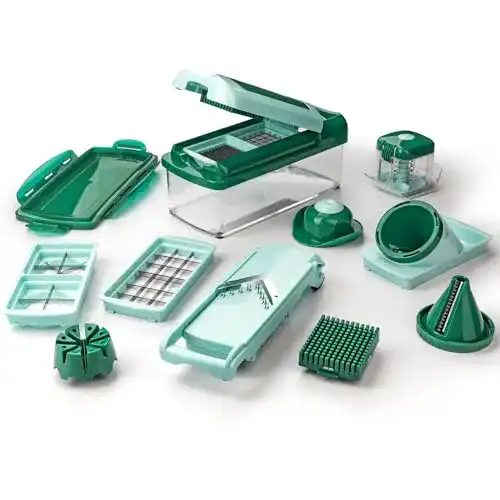 Nicer Dicer Genius Fusion Smart Julietti, Mint-Grün, 16 Teile