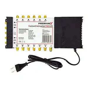 Multischalter PremiumX PXMS 5/12 mit Netzteil Multiswitch