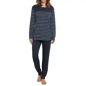 Pyjama Schiesser Damen Zweiteiliger Schlafanzug Anzug lang