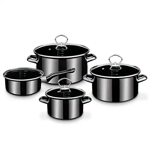 GSW-Töpfe GSW 255417 PROFI-BLACK-STAR Topf-Set 4-teilig