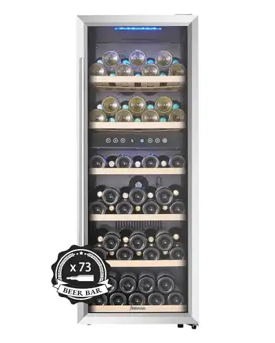 Einbau-Weinkühlschrank Kalamera Weinkühlschrank 2 Zonen