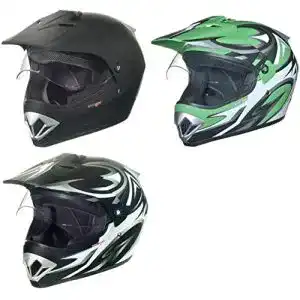 Crosshelm mit Visier rueger-helmets RX-963 Crosshelm