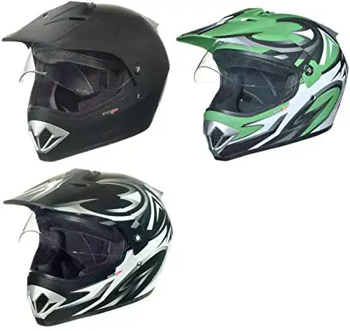 Crosshelm mit Visier rueger-helmets RX-963 Crosshelm