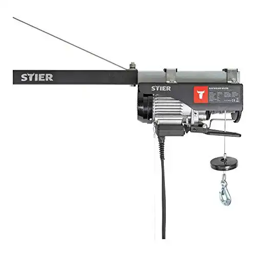 Seilwinde STIER Elektrischer Seilzug, Tragkraft 500 kg, 900 W
