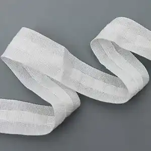 Gardinenband witgift Kräuselband, 30M*2.5cm Polyester, weiß