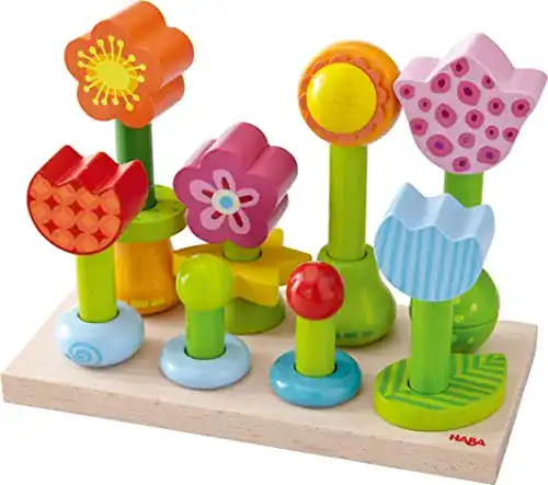 Haba-Holzspielzeug HABA 301551 Steckspiel Blumengarten