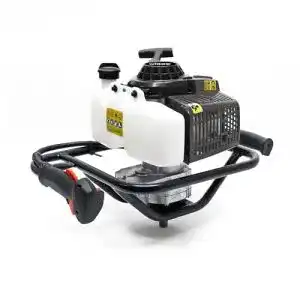 Erdbohrer (Benzin) Wiltec Erdlochbohrer mit 3PS Motor Benzin