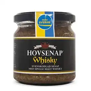 Senf Hovdelikatesser Whisky – extra scharf aus Schweden 185 g