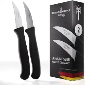 Schälmesser Schwertkrone 2er Messer-Set gebogen