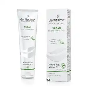 B12-Zahnpasta dentissimo Premium Vegan Gel, Fluoride Free, 75ml