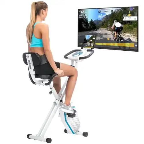Ergometer mit App skandika Foldaway X-1000 Plus Fitnessbike