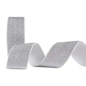 Falzgummi Suncoolla 5M Gold Silber Glitzer Silber, 30mm