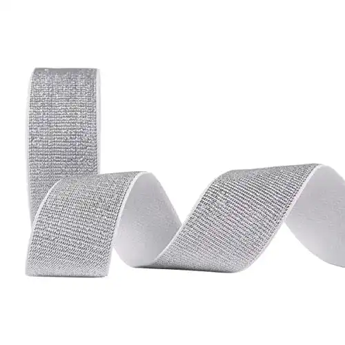 Falzgummi Suncoolla 5M Gold Silber Glitzer Silber, 30mm