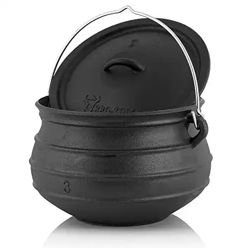Hexenkessel BBQ-Toro Potjie Gusseisen ca. 8 Liter, ohne Füße