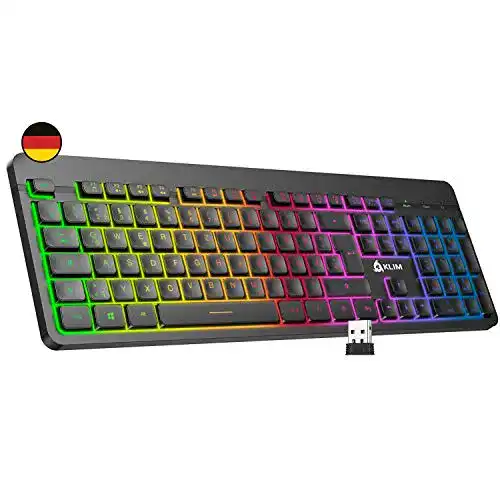 Wireless-Gaming-Tastatur KLIM Light V2 Gaming Tastatur Kabellos