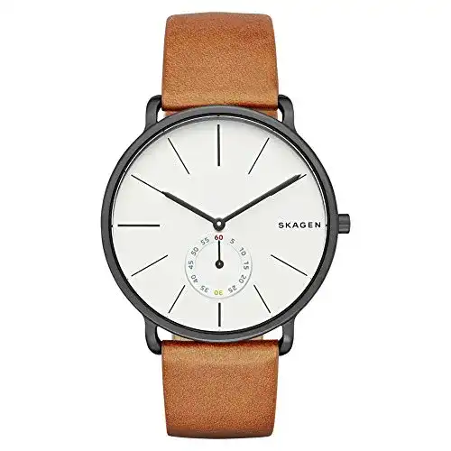 Skagen-Uhr Skagen Herrenuhr Leder/Sonstige analog Quarzwerk