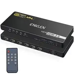 HDMI-Matrix ENKLEN 4K HDMI Matrix 4X2 3D HDMI Matrix Switch