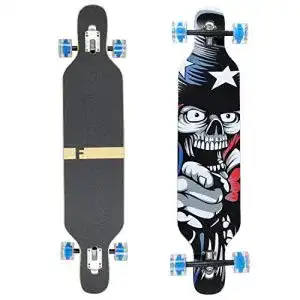 Longboard FunTomia Skateboard Drop Through Cruiser Komplett
