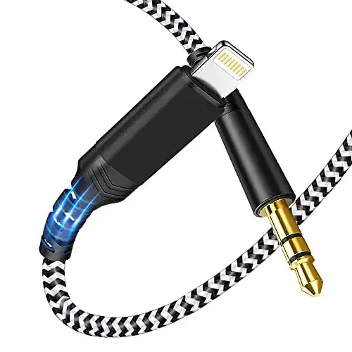 Lightning auf Klinke Thecoopidea Lightning zu 3.5mm Audiokabel