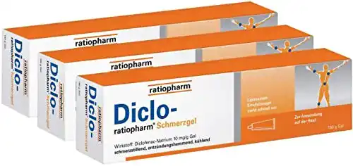 Schmerzgel Ratiopharm Diclo 3er Spar-Set: (3 * 150g)