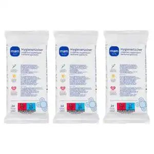 Desinfektionstücher MAM Hygienetücher, 3er Pack (3x 24 Stück)