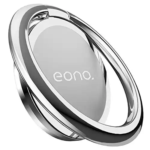 Handy-Ringhalter Eono Amazon Brand, Universal 360°, Silber