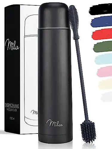 Isolierflasche-Edelstahl Milu Thermosflasche Schwarz, 500ml