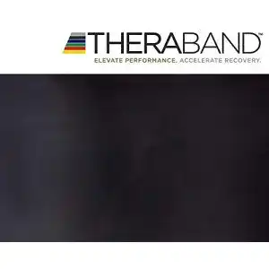 Thera-Band Theraband Elastisches Trainingsband, Schwarz, 2.0 m