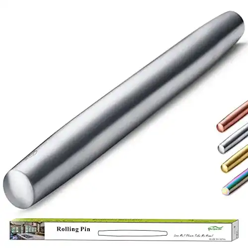 Teigroller Edelstahl Berglander Nudelholz Matt Finish