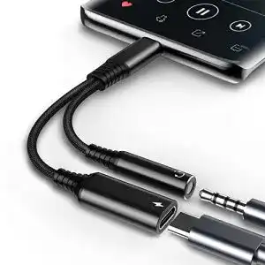 USB-C-Klinke-Adapter FRCALESER USB C, 2 in 1 Adapter