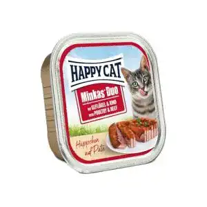 Happy-Cat-Katzenfutter Happy Cat Pate Geflügel & Rind, 12er