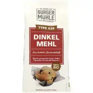 Dinkelmehl Burgermühle Bio Type 630 (6 x 1 kg)