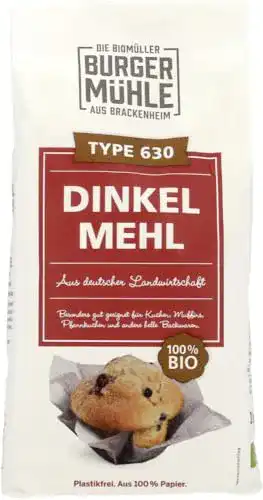 Dinkelmehl Burgermühle Bio Type 630 (6 x 1 kg)
