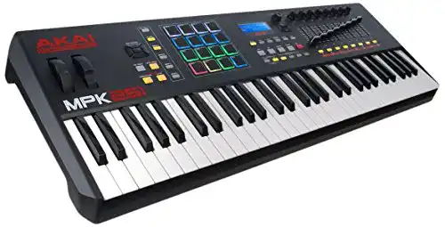 Midi-Keyboard AKAI Pro fessional MPK261 – 61 Tasten semi