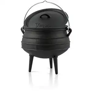 Hexenkessel BBQ-Toro Potjie Gusseisen ca. 3 Liter, mit Füße