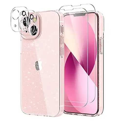 iPhone-13-Hülle YIRSUR Hülle mit 2 Stück Panzerglas