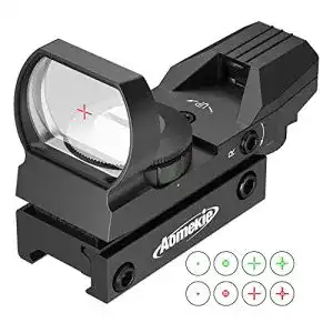 Leuchtpunktvisier AOMEKIE Red Dot Visier Airsoft Rotpunktvisier