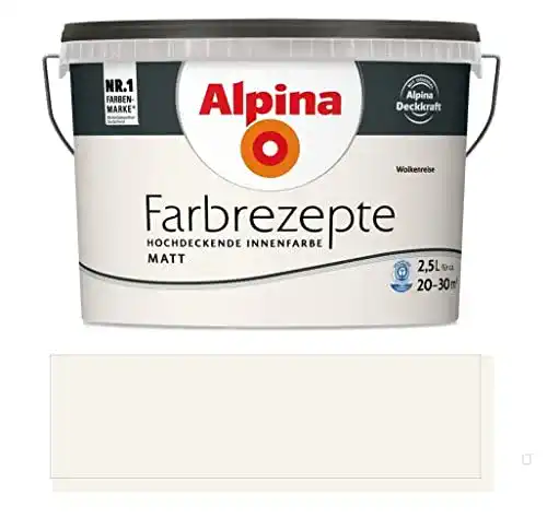 Alpina-Farbe Alpina Farbrezepte, 2,5l, Wolkenreise, für Innen, matt