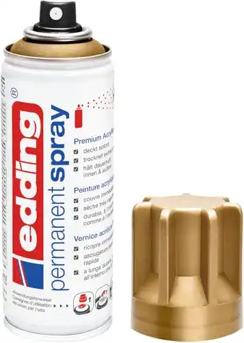 Goldlack edding e-5200 permanent spray reichgold sdm DE/FR/IT